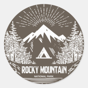 Rocky Mountain nationalpark Runt Klistermärke