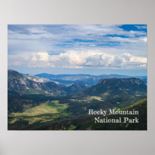Rocky Mountain nationalpark, sommarVista-foto Poster