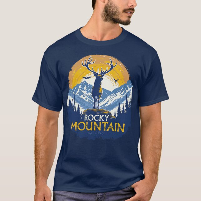 Rocky Mountain Nationalpark T Shirt (Framsida)
