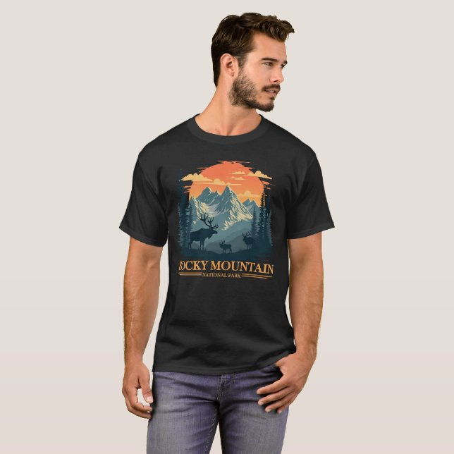 Rocky Mountain nationalpark T Shirt (Hel framsida)