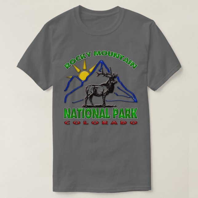 Rocky Mountain nationalpark Triblend T Shirt (Design framsida)