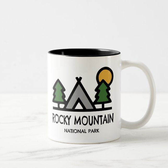 Rocky Mountain nationalpark Två-Tonad Mugg (Höger)