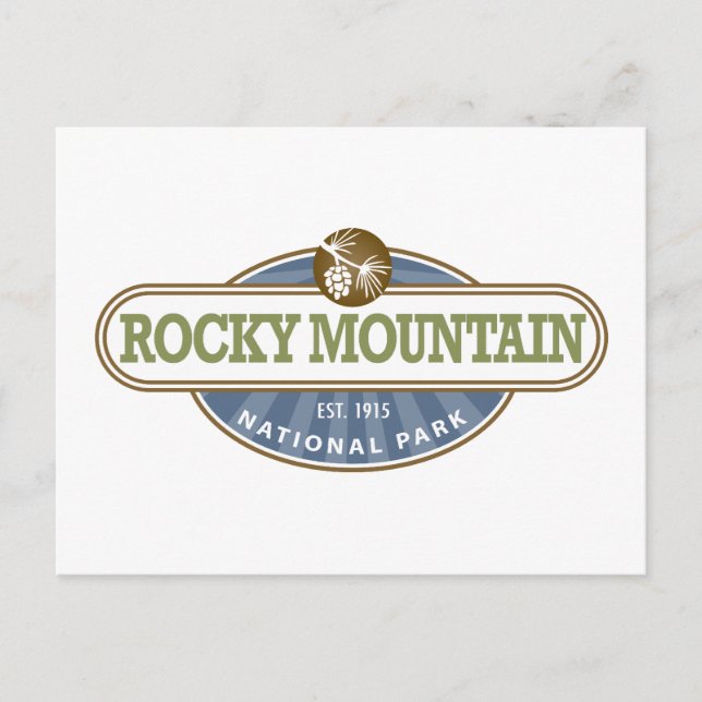 Rocky Mountain nationalpark Vykort (Framsida)