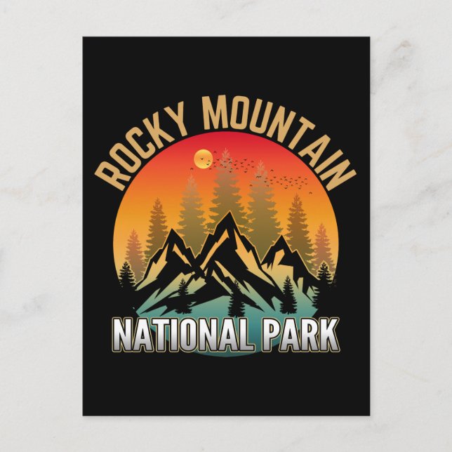 Rocky Mountain nationalpark Vykort (Framsida)
