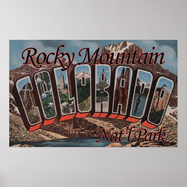 Rocky Mountain Nat'l Park, Colorado Poster (Framsidan)