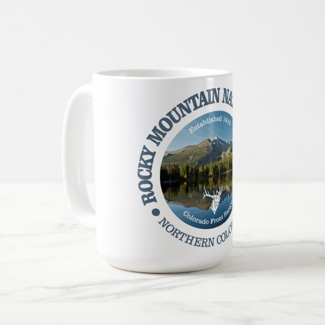 Rocky Mountain NP 2 Kaffemugg (Framsida vänster)