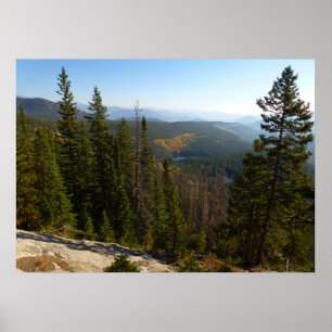 Rocky Mountain Overlook i Tidigt Fall Poster