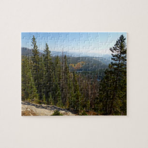 Rocky Mountain Overlook i Tidigt Fall Pussel