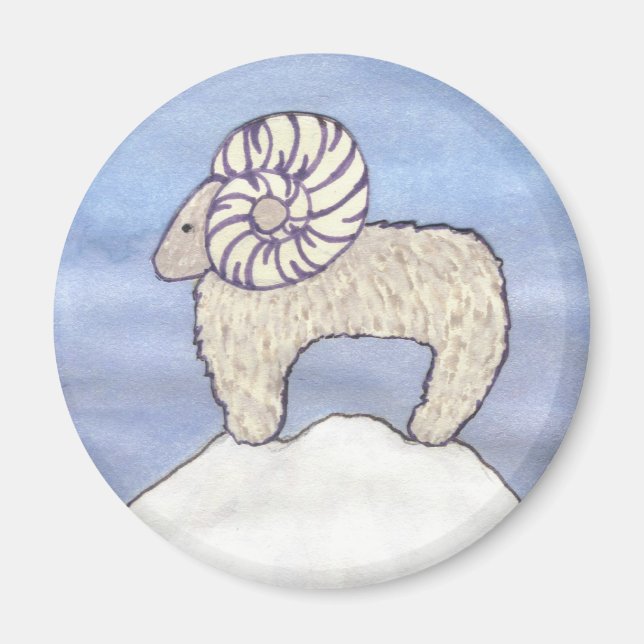 Rocky Mountain Ram Magnet (Framsidan)
