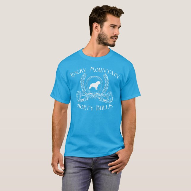 Rocky Mountain Shorty Bulls T-Shirt White-design (Hel framsida)