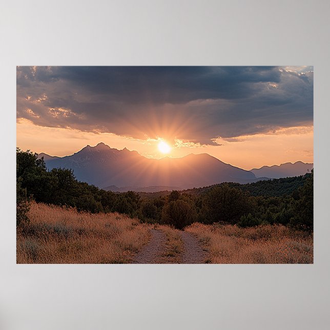 Rocky Mountain soluppgång Poster (Framsidan)