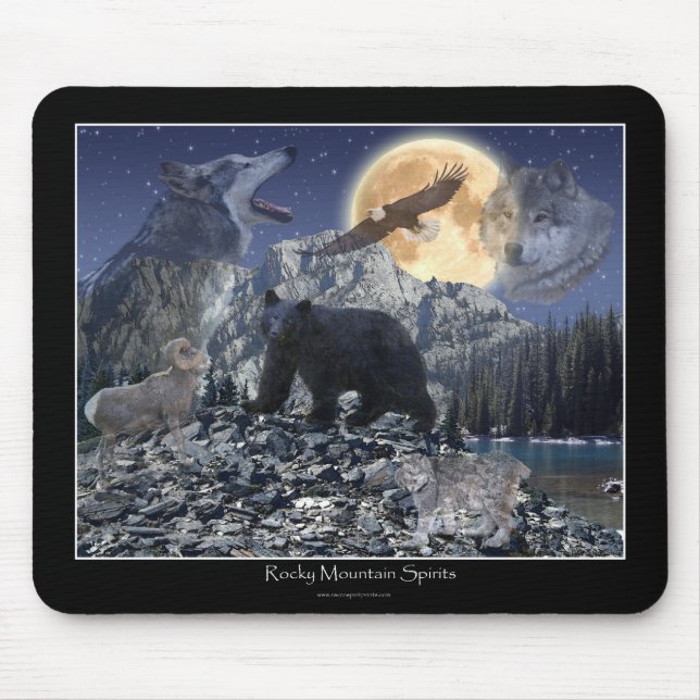 ROCKY MOUNTAIN SPIRITS Mouse Pad Musmatta (Framsidan)
