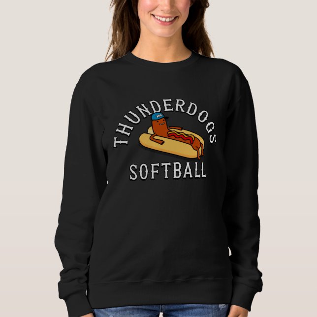 Rocky Mountain Thunder Softball  Hotdog ThunderDog T Shirt (Framsida)