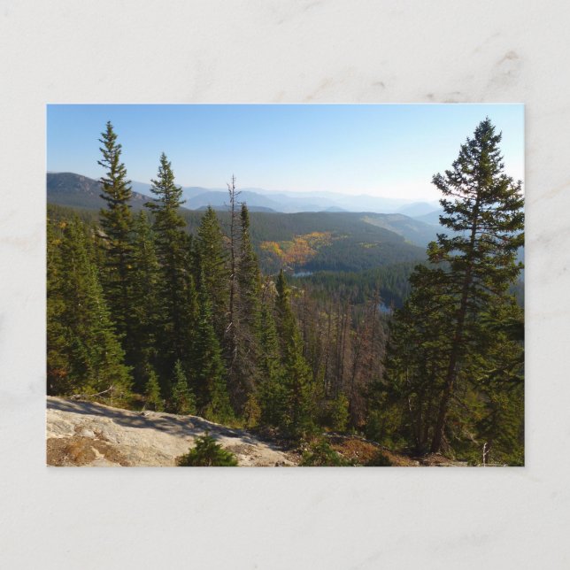 Rocky Mountain-utsikt i tidig höst Vykort (Framsida)