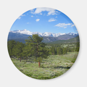 Rocky Mountain View Naturskön landskap Magnet