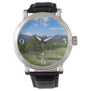 Rocky Mountain View Scenic Landscape Armbandsur