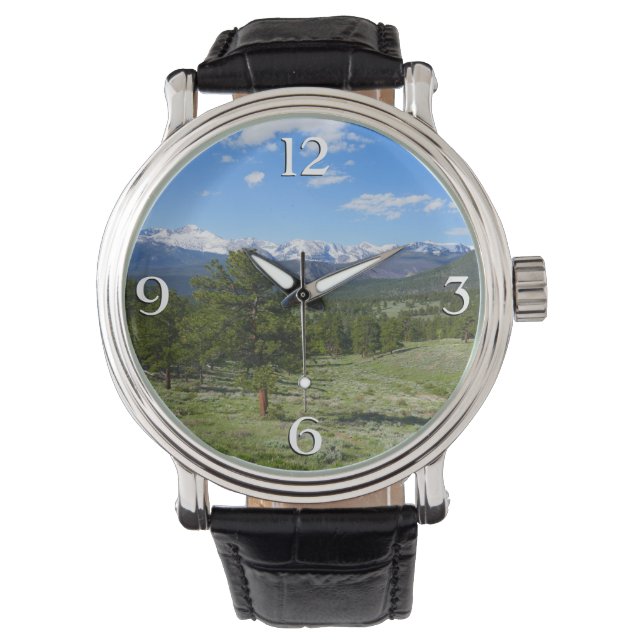 Rocky Mountain View Scenic Landscape Armbandsur (Framsida)