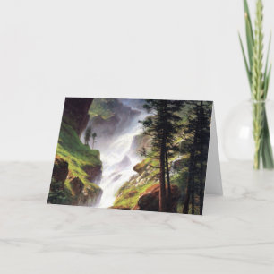 Rocky Mountain Waterfall - Albert Bierstadt Kort