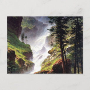 Rocky Mountain Waterfall - Albert Bierstadt Vykort