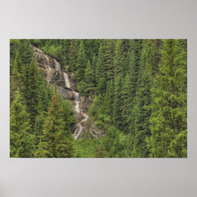 Rocky Mountain Waterfall Poster (Framsidan)