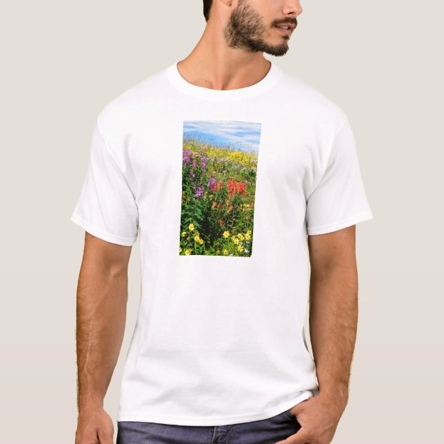 Rocky Mountain Wildblommor T-shirt (Framsida)