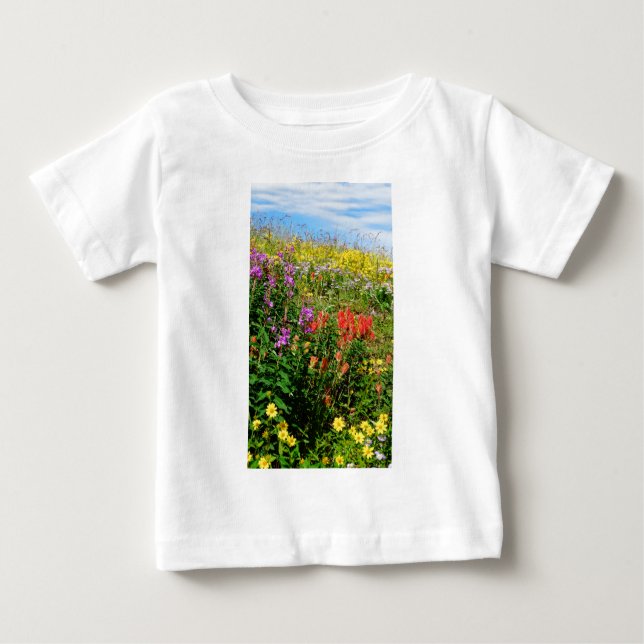 Rocky Mountain Wildblommor T-shirt (Framsida)