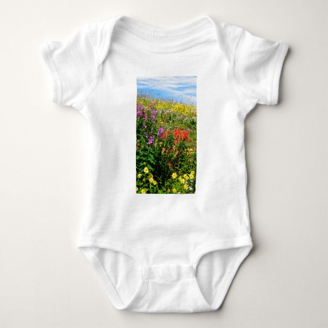 Rocky Mountain Wildblommor T Shirt (Framsida)