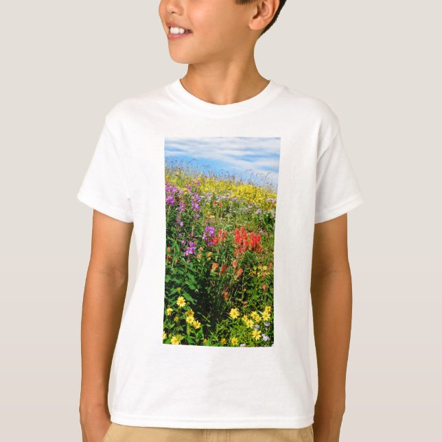 Rocky Mountain Wildblommor Tee (Framsida)