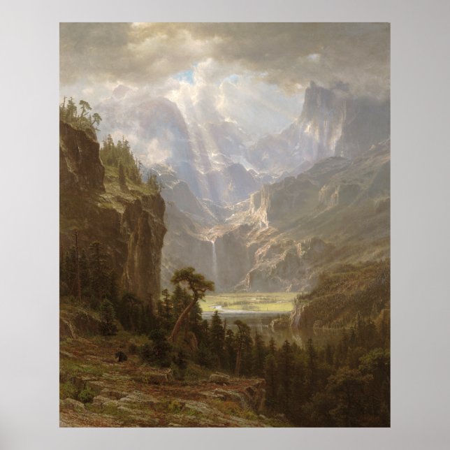Rocky mountains Albert Bierstadt Poster (Framsidan)