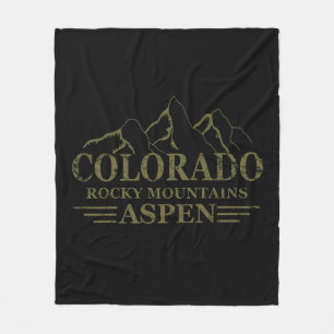 Rocky mountains Aspen Colorado Fleecefilt