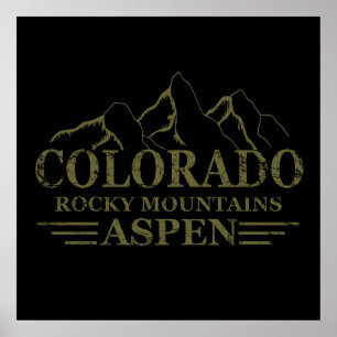 Rocky mountains Aspen Colorado Poster