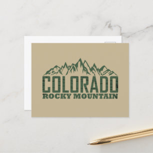 rocky mountains Colorado Helg Vykort