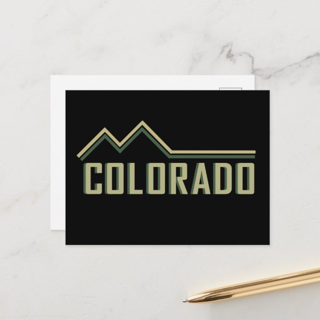 Rocky mountains Colorado Helg Vykort (Fram/Back In Situ)