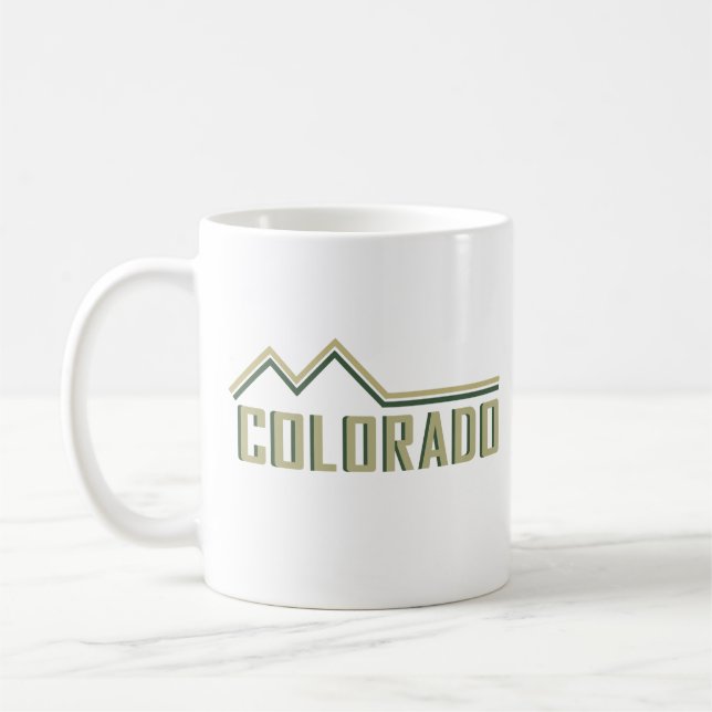 Rocky mountains Colorado Kaffemugg (Vänster)