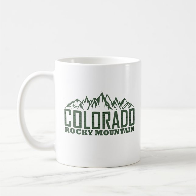 rocky mountains Colorado Kaffemugg (Vänster)