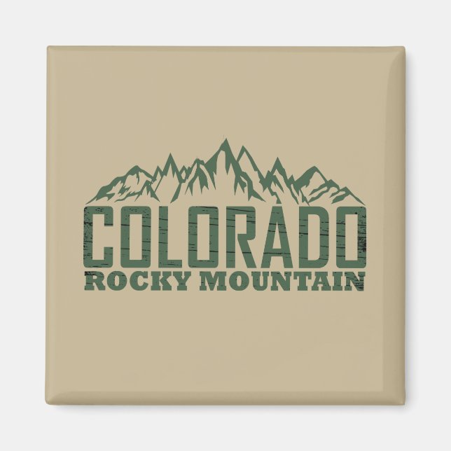 rocky mountains Colorado Magnet (Framsidan)