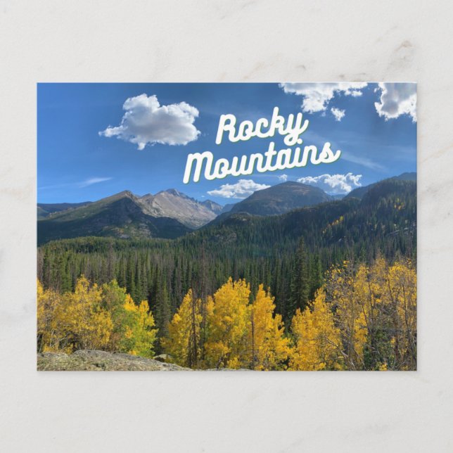 Rocky mountains Colorado Postcard Vykort (Framsida)