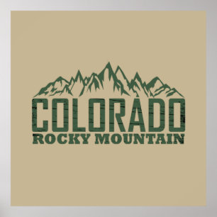 rocky mountains Colorado Poster
