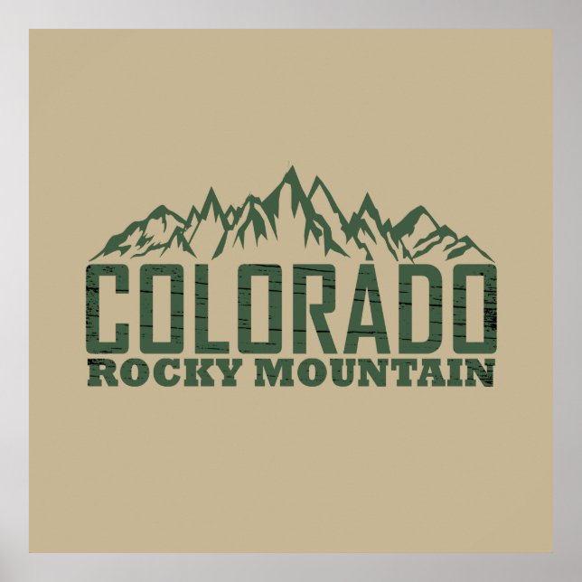 rocky mountains Colorado Poster (Framsidan)