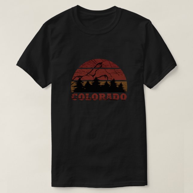 Rocky mountains Colorado T Shirt (Design framsida)