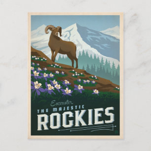 Rocky mountains Colorado Vykort