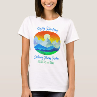 Rocky mountains Family Vacation Road Resa T Shirt