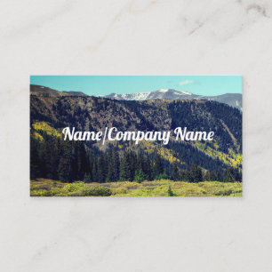 Rocky mountains foto, naturlandskap visitkort