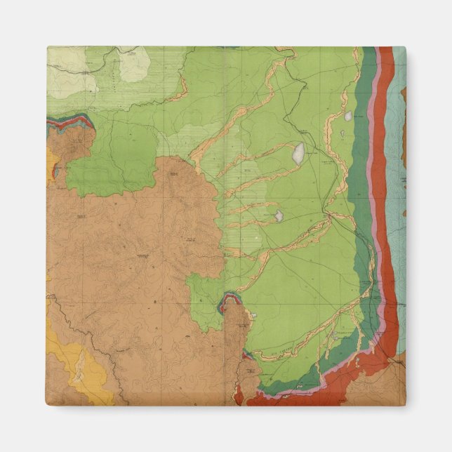 Rocky mountains Geologisk Magnet (Framsidan)