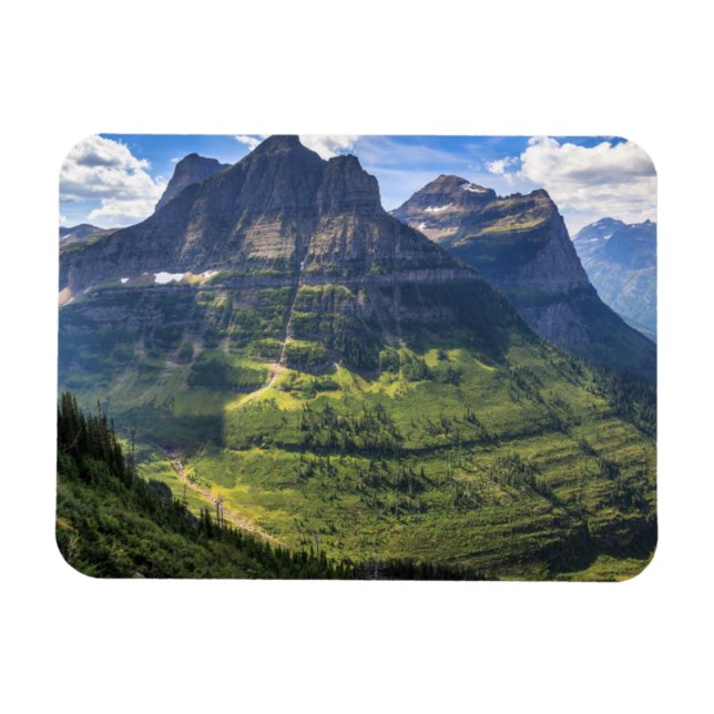 Rocky mountains | Glacier nationalpark Magnet (Horisontell)