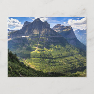 Rocky mountains Glacier nationalpark Vykort
