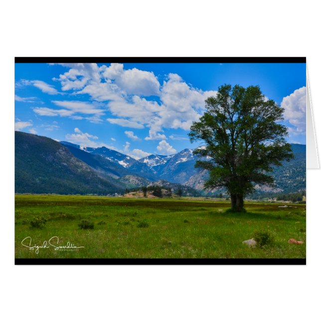 Rocky mountains hälsningskort (Framsidan Horizontal)