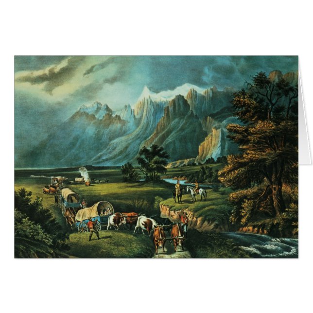 Rocky mountains hälsningskort (Framsidan Horizontal)