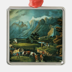 Rocky mountains julgransprydnad metall