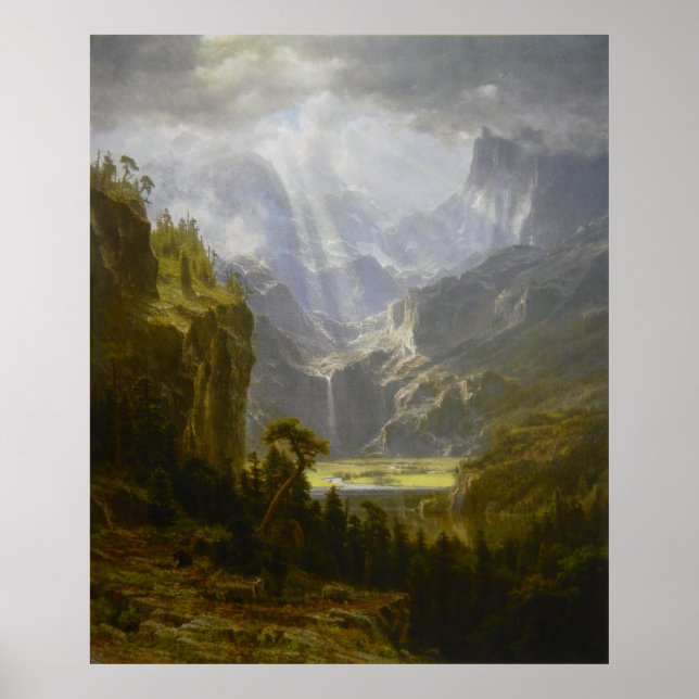 Rocky mountains, Lander's Peak (1863) Poster (Framsidan)